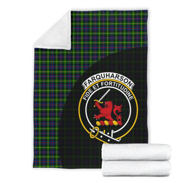 Farquharson Modern Clan Blanket, Scottish Tartan Farquharson Modern Clans Blanket Wave Style - Image 4