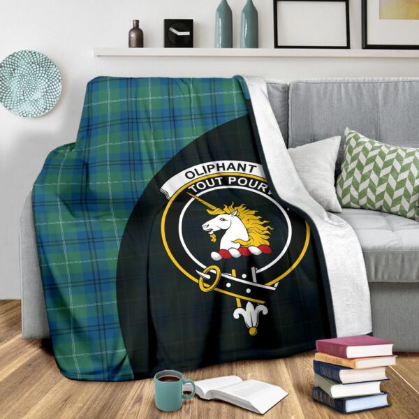 Oliphant Ancient Clan Blanket, Scottish Tartan Oliphant Ancient Clans Blanket Wave Style - Image 3