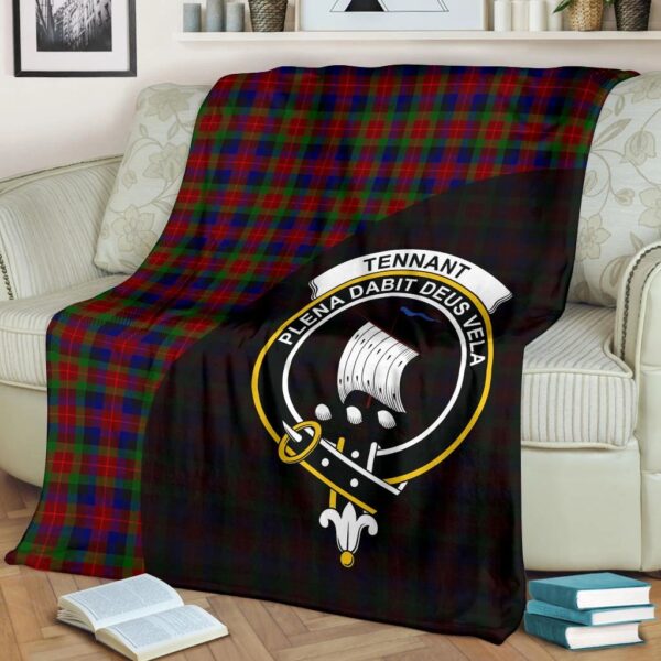 Tennant Clan Blanket, Scottish Tartan Tennant Clans Blanket Wave Style - Image 2