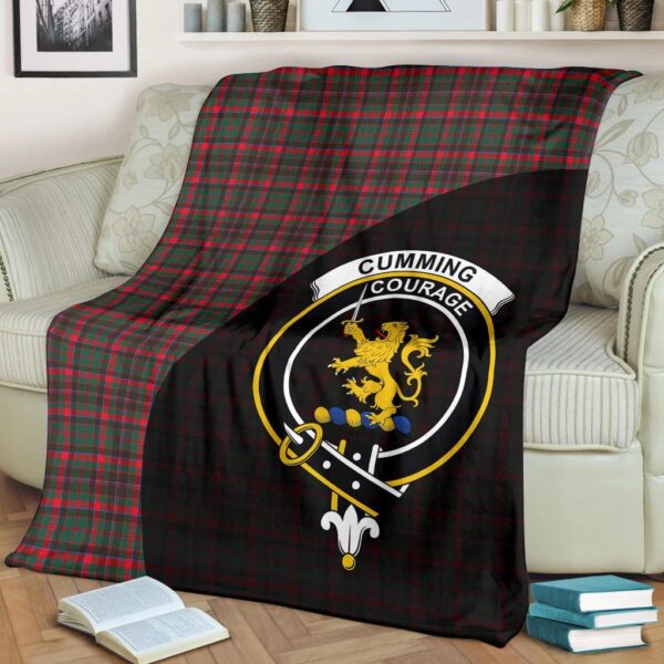 Cumming Hunting Modern Clan Blanket, Scottish Tartan Cumming Hunting Modern Clans Blanket Wave Style - Image 2