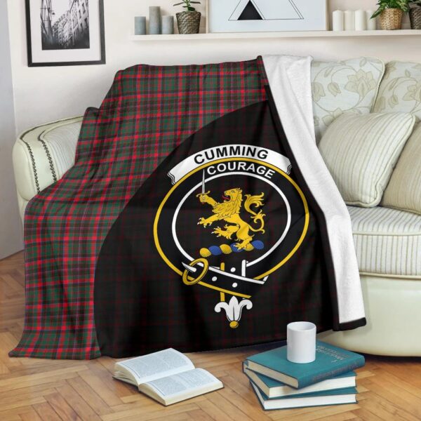 Cumming Hunting Modern Clan Blanket, Scottish Tartan Cumming Hunting Modern Clans Blanket Wave Style