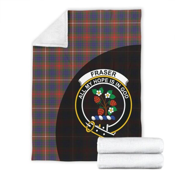 Fraser Hunting Modern Clan Blanket, Scottish Tartan Fraser Hunting Modern Clans Blanket Wave Style - Image 4