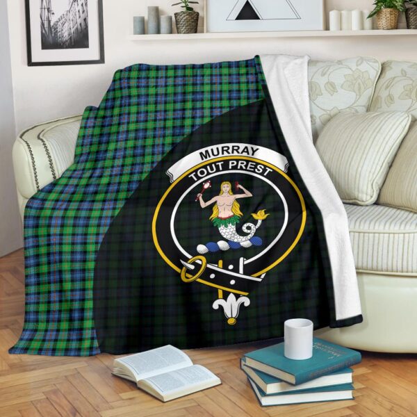 Murray of Atholl Ancient Clan Blanket, Scottish Tartan Murray of Atholl Ancient Clans Blanket Wave Style