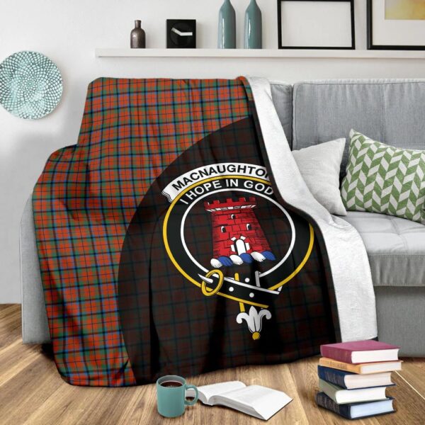 MacNaughton Ancient Clan Blanket, Scottish Tartan MacNaughton Ancient Clans Blanket Wave Style - Image 3