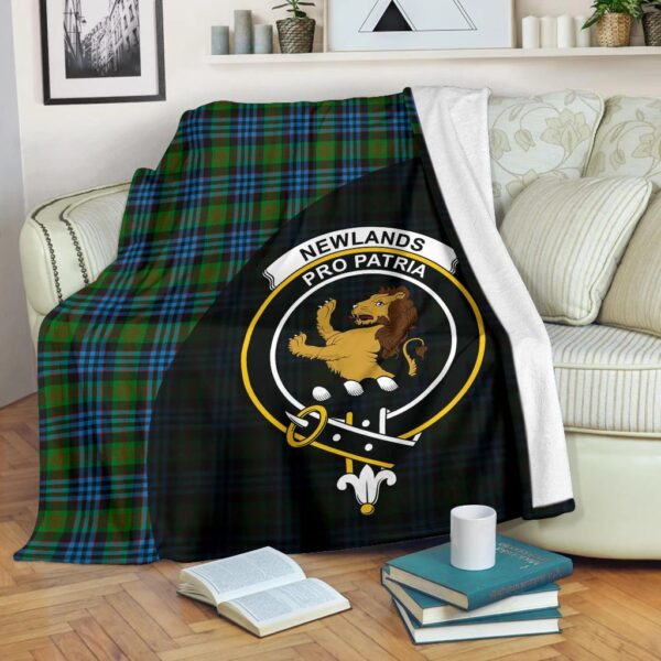 Newlands of Lauriston Clan Blanket, Scottish Tartan Newlands of Lauriston Clans Blanket Wave Style