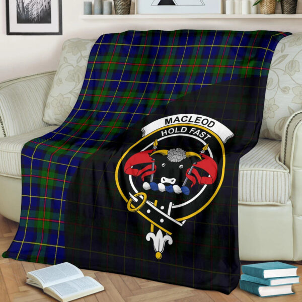 MacLeod of Harris Modern Clan Blanket, Scottish Tartan MacLeod of Harris Modern Clans Blanket Wave Style - Image 2