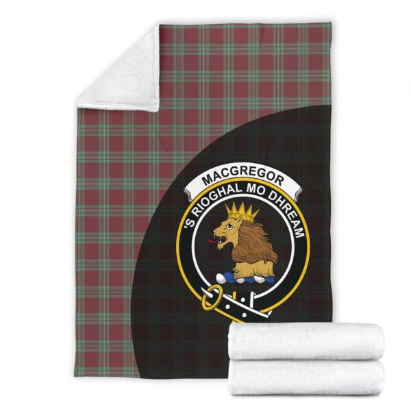 MacGregor Hunting Ancient Clan Blanket, Scottish Tartan MacGregor Hunting Ancient Clans Blanket Wave Style - Image 4