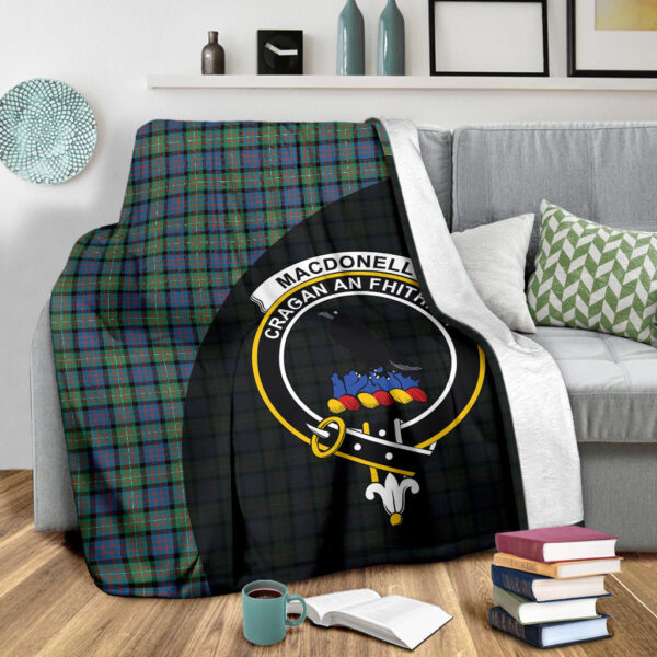 MacDonnell of Glengarry Ancient Clan Blanket, Scottish Tartan MacDonnell of Glengarry Ancient Clans Blanket Wave Style - Image 3