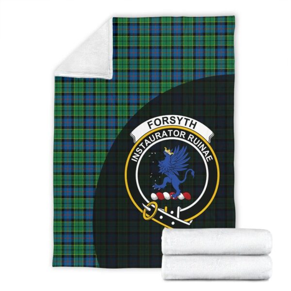 Forsyth Ancient Clan Blanket, Scottish Tartan Forsyth Ancient Clans Blanket Wave Style - Image 4