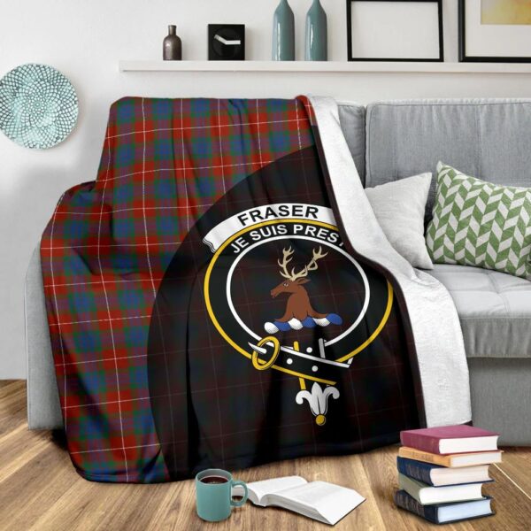 Fraser Ancient Clan Blanket, Scottish Tartan Fraser Ancient Clans Blanket Wave Style - Image 3