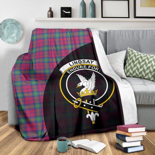 Lindsay Ancient Clan Blanket, Scottish Tartan Lindsay Ancient Clans Blanket Wave Style - Image 3