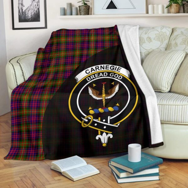 Carnegie Modern Clan Blanket, Scottish Tartan Carnegie Modern Clans Blanket Wave Style