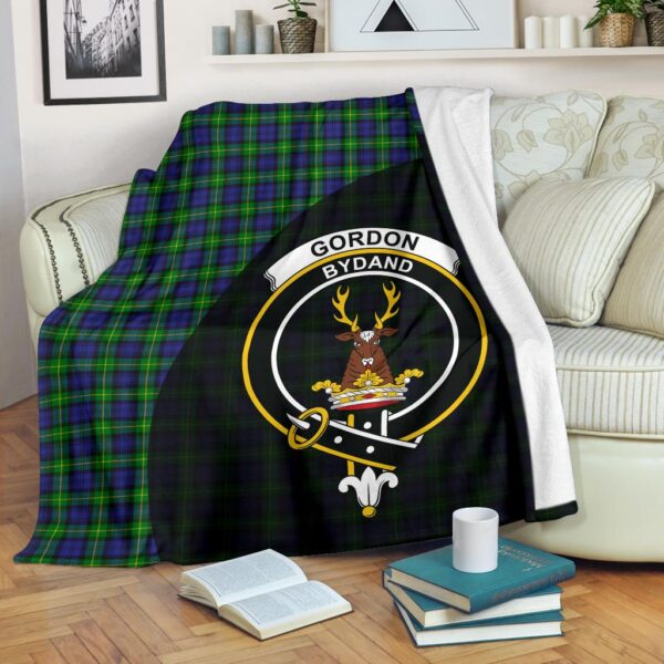 Gordon Modern Clan Blanket, Scottish Tartan Gordon Modern Clans Blanket Wave Style