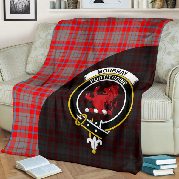 Moubray Clan Blanket, Scottish Tartan Moubray Clans Blanket Wave Style - Image 2