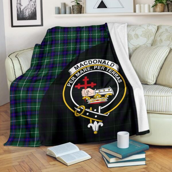 MacDonald of the Isles Hunting Modern Clan Blanket, Scottish Tartan MacDonald of the Isles Hunting Modern Clans Blanket Wave Style