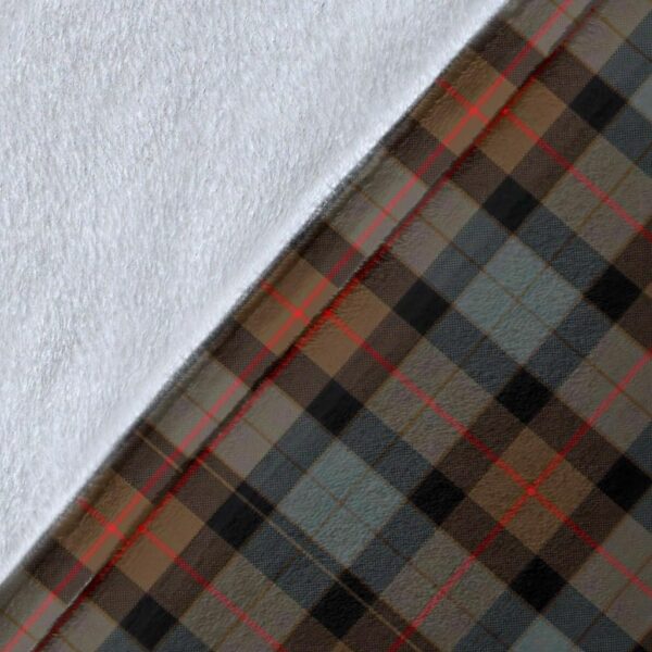 Gunn Weathered Clan Blanket, Scottish Tartan Gunn Weathered Clans Blanket Wave Style - Image 5