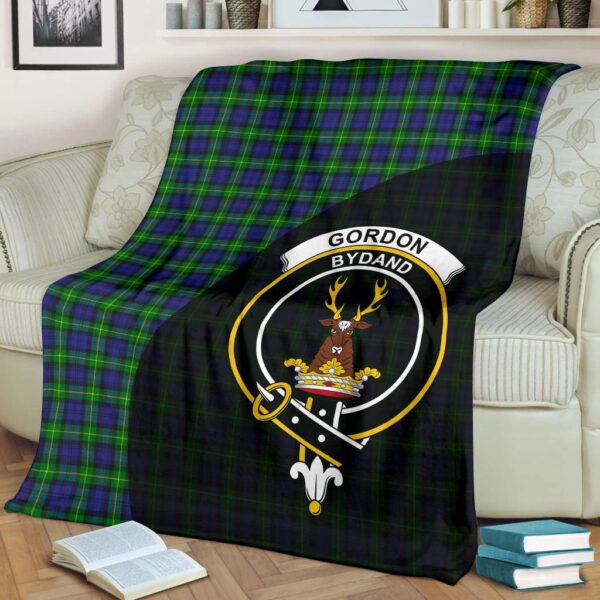 Gordon Modern Clan Blanket, Scottish Tartan Gordon Modern Clans Blanket Wave Style - Image 2