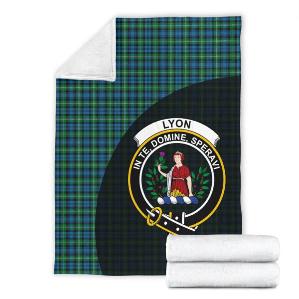 Lyon Clan Clan Blanket, Scottish Tartan Lyon Clan Clans Blanket Wave Style - Image 4