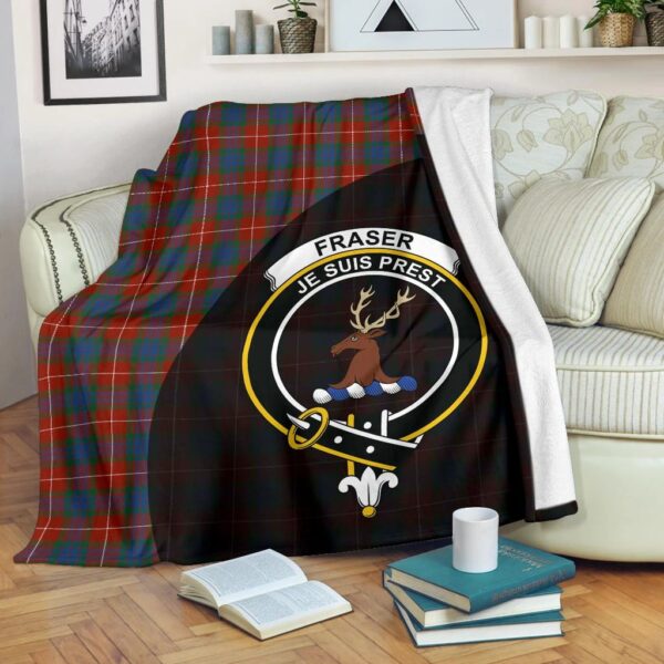 Fraser Ancient Clan Blanket, Scottish Tartan Fraser Ancient Clans Blanket Wave Style