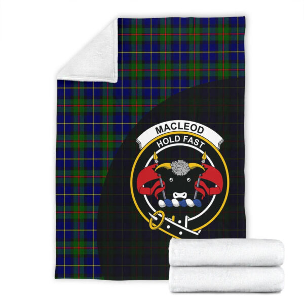 MacLeod of Harris Modern Clan Blanket, Scottish Tartan MacLeod of Harris Modern Clans Blanket Wave Style - Image 4