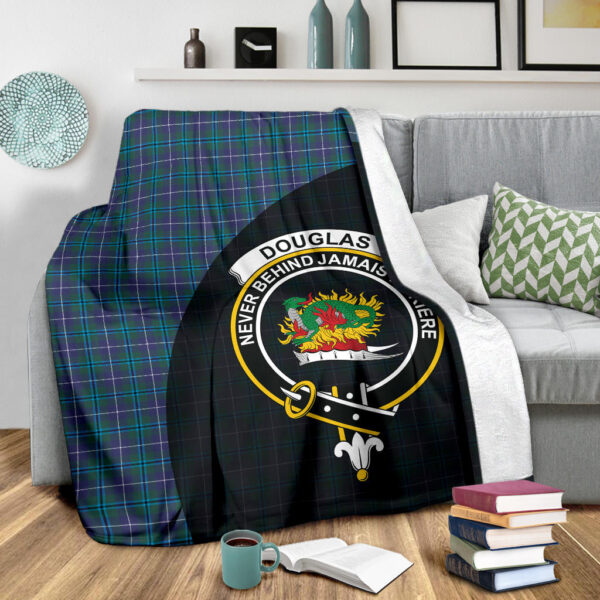 Douglas Modern Clan Blanket, Scottish Tartan Douglas Modern Clans Blanket Wave Style - Image 3