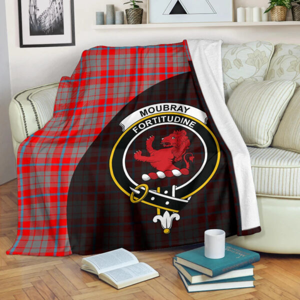 Moubray Clan Blanket, Scottish Tartan Moubray Clans Blanket Wave Style