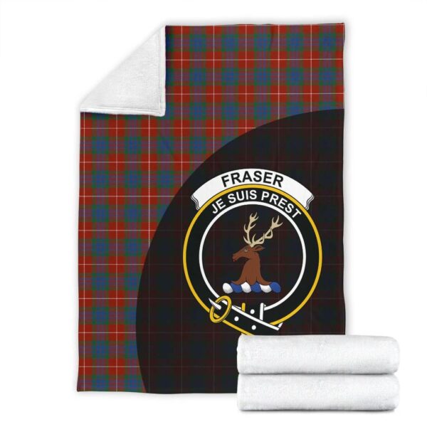 Fraser Ancient Clan Blanket, Scottish Tartan Fraser Ancient Clans Blanket Wave Style - Image 4