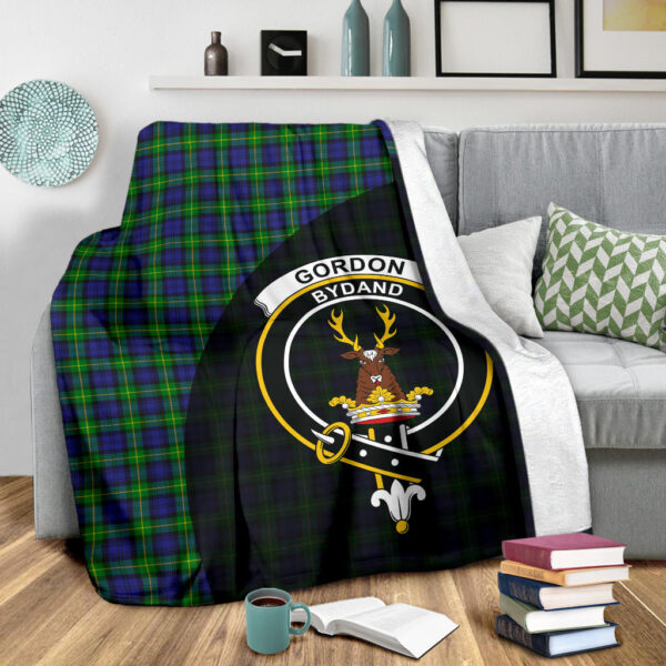 Gordon Modern Clan Blanket, Scottish Tartan Gordon Modern Clans Blanket Wave Style - Image 3