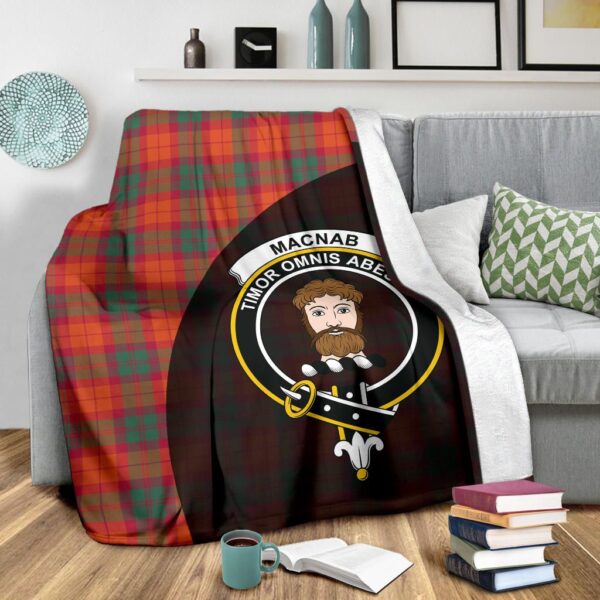 MacNab Ancient Clan Blanket, Scottish Tartan MacNab Ancient Clans Blanket Wave Style - Image 3