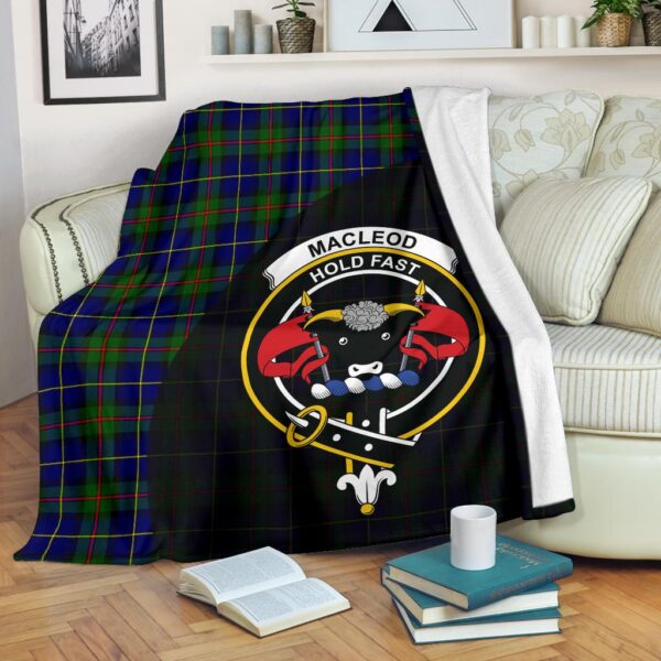 MacLeod of Harris Modern Clan Blanket, Scottish Tartan MacLeod of Harris Modern Clans Blanket Wave Style