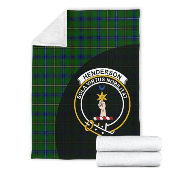 Henderson Modern Clan Blanket, Scottish Tartan Henderson Modern Clans Blanket Wave Style - Image 4