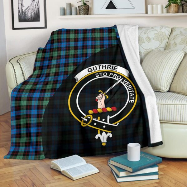 Guthrie Ancient Clan Blanket, Scottish Tartan Guthrie Ancient Clans Blanket Wave Style