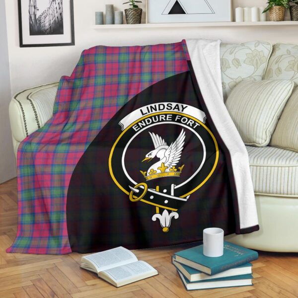 Lindsay Ancient Clan Blanket, Scottish Tartan Lindsay Ancient Clans Blanket Wave Style