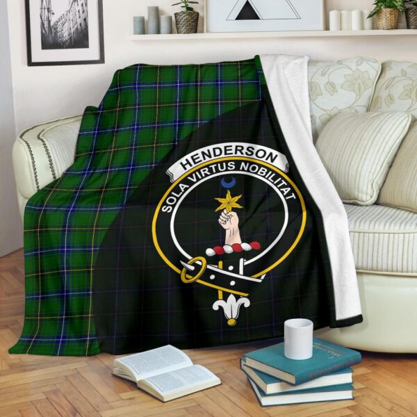 Henderson Modern Clan Blanket, Scottish Tartan Henderson Modern Clans Blanket Wave Style