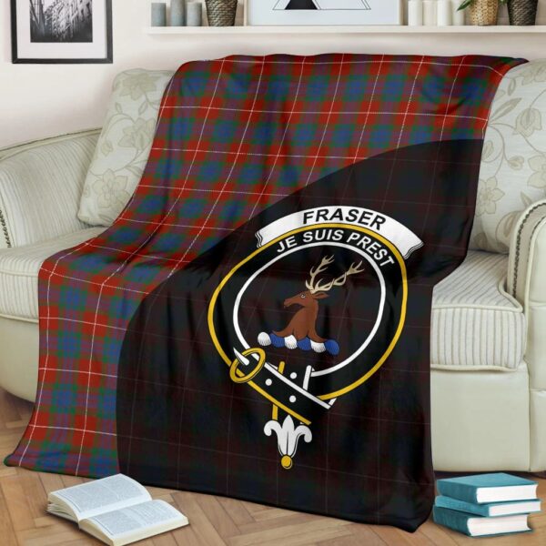 Fraser Ancient Clan Blanket, Scottish Tartan Fraser Ancient Clans Blanket Wave Style - Image 2