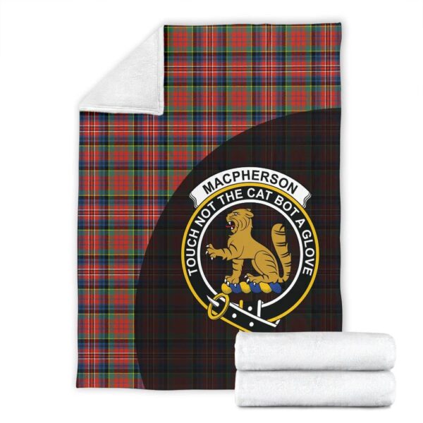 MacPherson Ancient Clan Blanket, Scottish Tartan MacPherson Ancient Clans Blanket Wave Style - Image 4