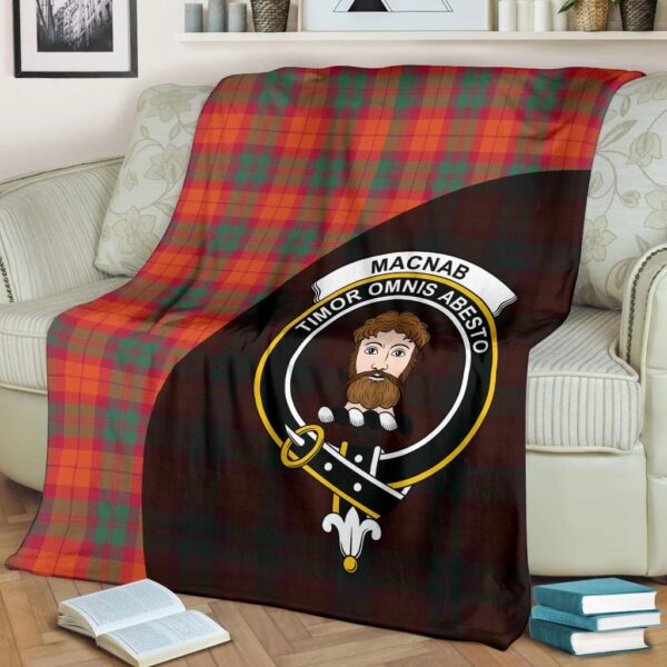 MacNab Ancient Clan Blanket, Scottish Tartan MacNab Ancient Clans Blanket Wave Style - Image 2