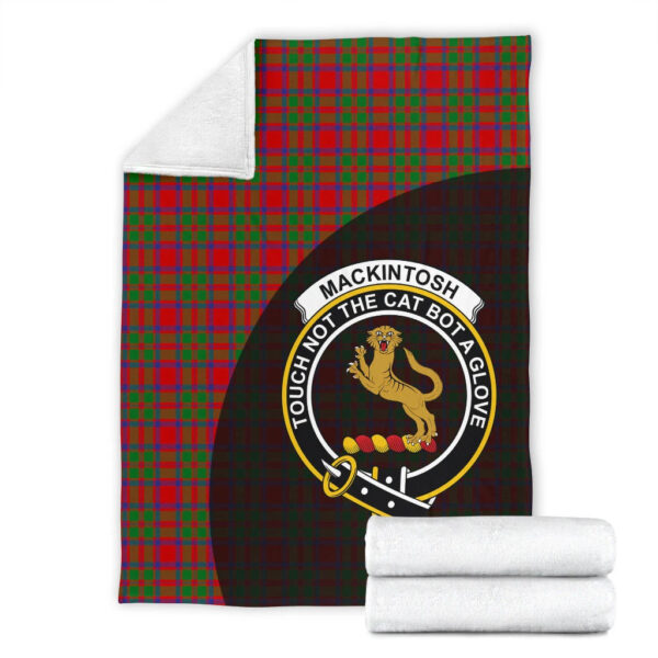 MacKintosh Modern Clan Blanket, Scottish Tartan MacKintosh Modern Clans Blanket Wave Style - Image 4