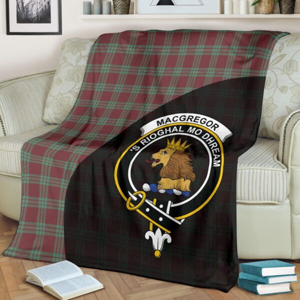 MacGregor Hunting Ancient Clan Blanket, Scottish Tartan MacGregor Hunting Ancient Clans Blanket Wave Style - Image 2