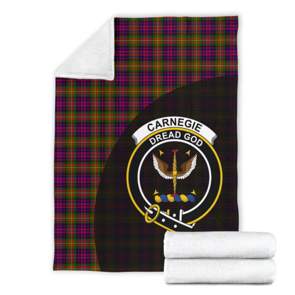 Carnegie Modern Clan Blanket, Scottish Tartan Carnegie Modern Clans Blanket Wave Style - Image 4