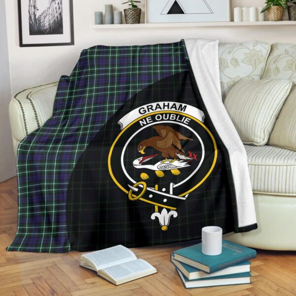 Graham of Montrose Modern Clan Blanket, Scottish Tartan Graham of Montrose Modern Clans Blanket Wave Style