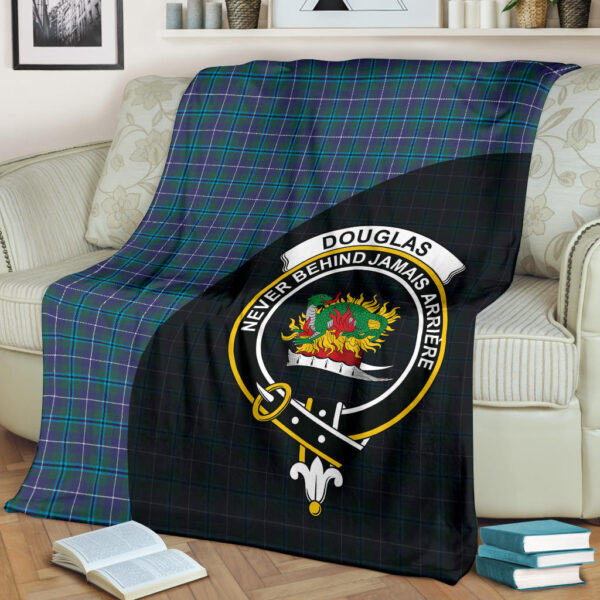 Douglas Modern Clan Blanket, Scottish Tartan Douglas Modern Clans Blanket Wave Style - Image 2