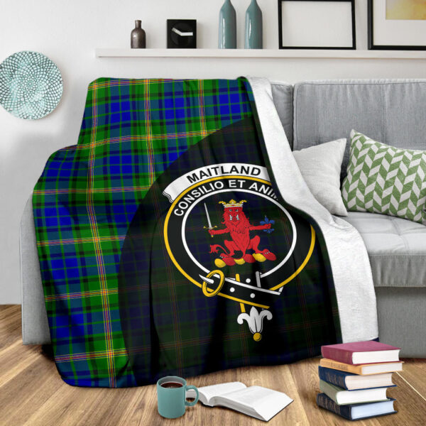 Maitland Clan Blanket, Scottish Tartan Maitland Clans Blanket Wave Style - Image 3