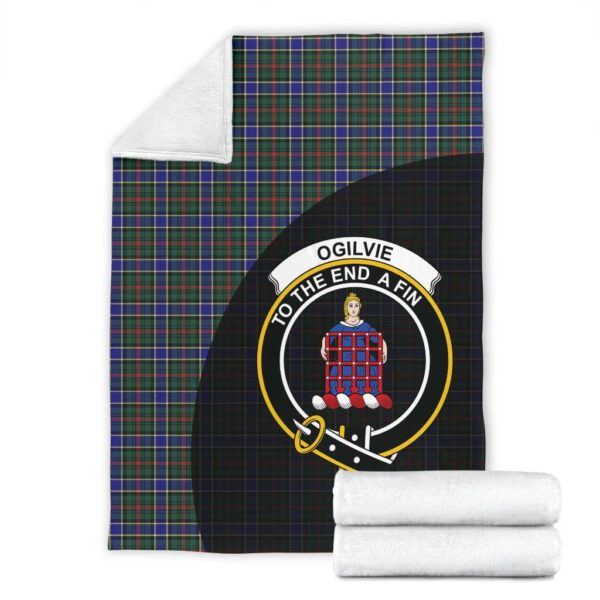 Ogilvie Hunting Modern Clan Blanket, Scottish Tartan Ogilvie Hunting Modern Clans Blanket Wave Style - Image 4