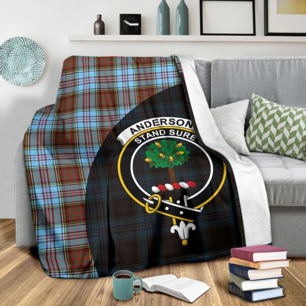 Anderson Ancient Clan Blanket, Scottish Tartan Anderson Ancient Clans Blanket Wave Style - Image 3