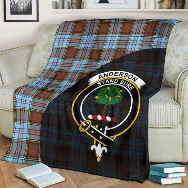 Anderson Ancient Clan Blanket, Scottish Tartan Anderson Ancient Clans Blanket Wave Style - Image 2