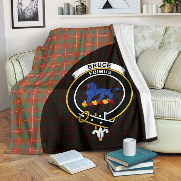 Bruce Ancient Clan Blanket, Scottish Tartan Bruce Ancient Clans Blanket Wave Style