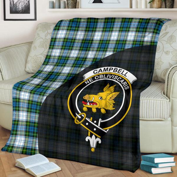 Campbell Dress Clan Blanket, Scottish Tartan Campbell Dress Clans Blanket Wave Style - Image 2