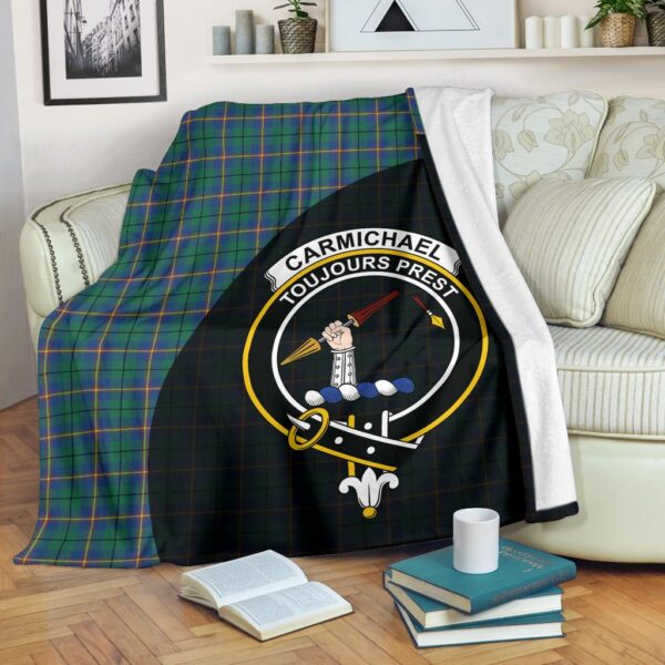 Carmichael Ancient Clan Blanket, Scottish Tartan Carmichael Ancient Clans Blanket Wave Style