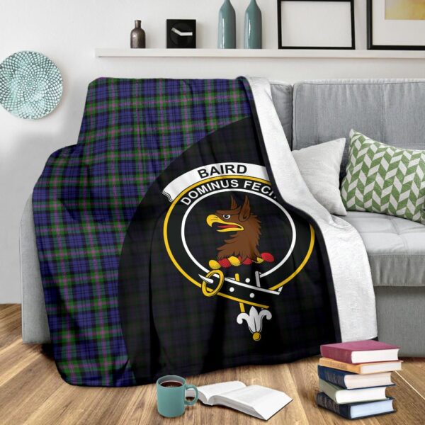 Baird Modern Clan Blanket, Scottish Tartan Baird Modern Clans Blanket Wave Style - Image 3